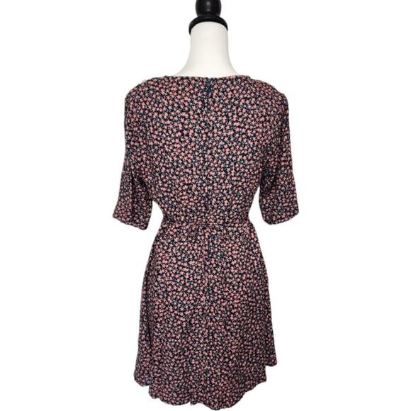 B Darlin Floral Bib Collar Mini Dress Size Juniors 13/14 - Picture 3 of 7